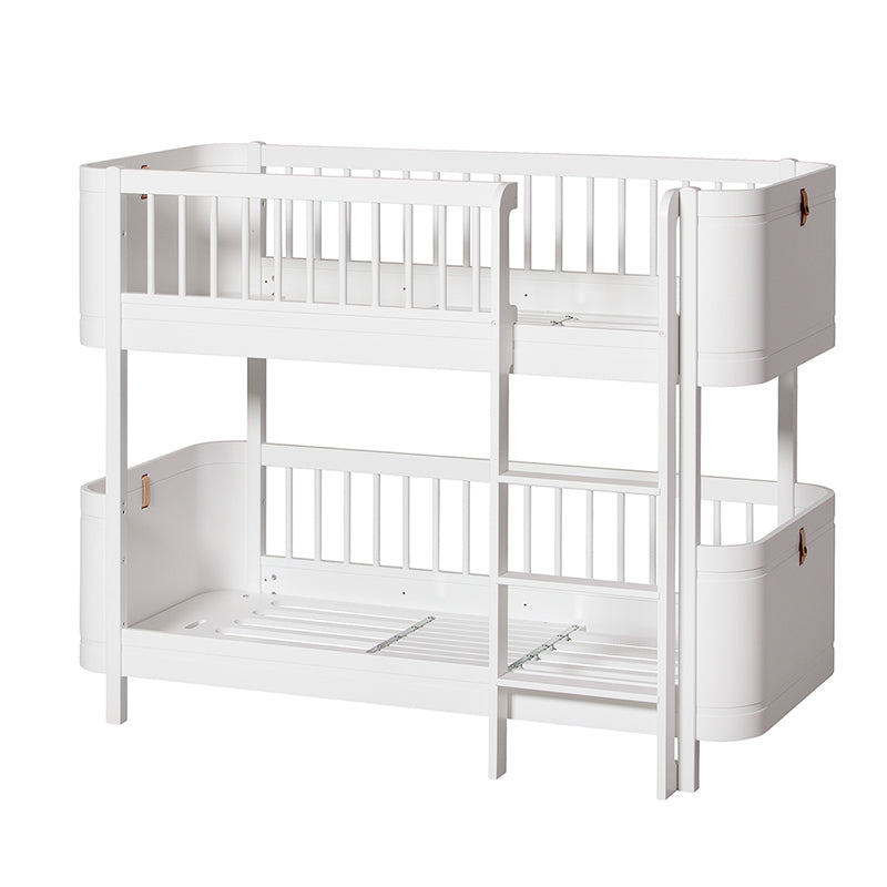 Oliver Furniture, Wood Mini+ Mid-Height Bunk Bed - White
