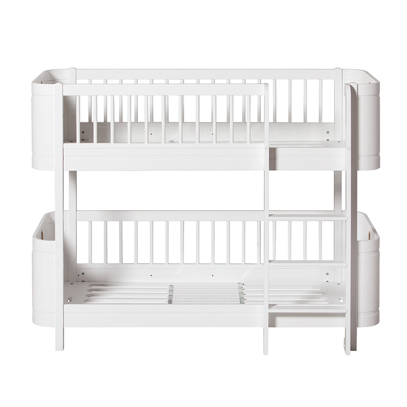 Oliver Furniture, Wood Mini+ Mid-Height Bunk Bed - White