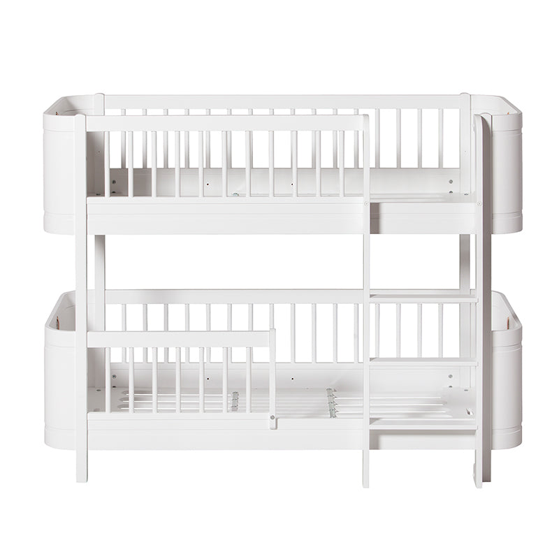 Oliver Furniture, Wood Mini+ Mid-Height Bunk Bed - White