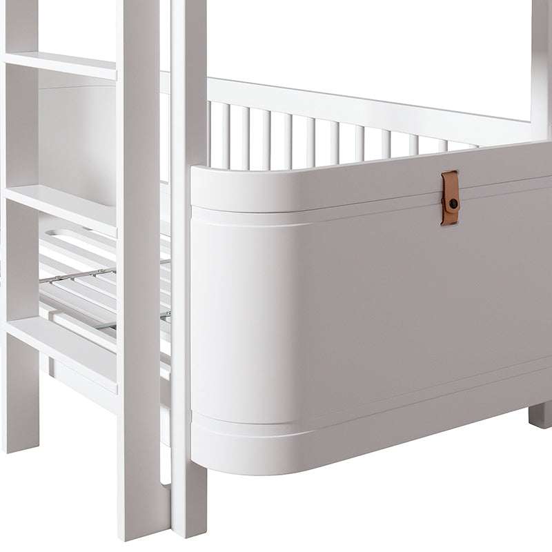 Oliver Furniture, Wood Mini+ Mid-Height Bunk Bed - White