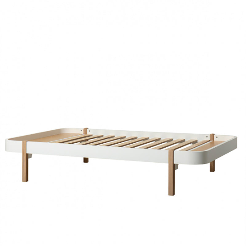 Oliver Furniture, Wood Lounger, 120 x 200 cm – white/oak