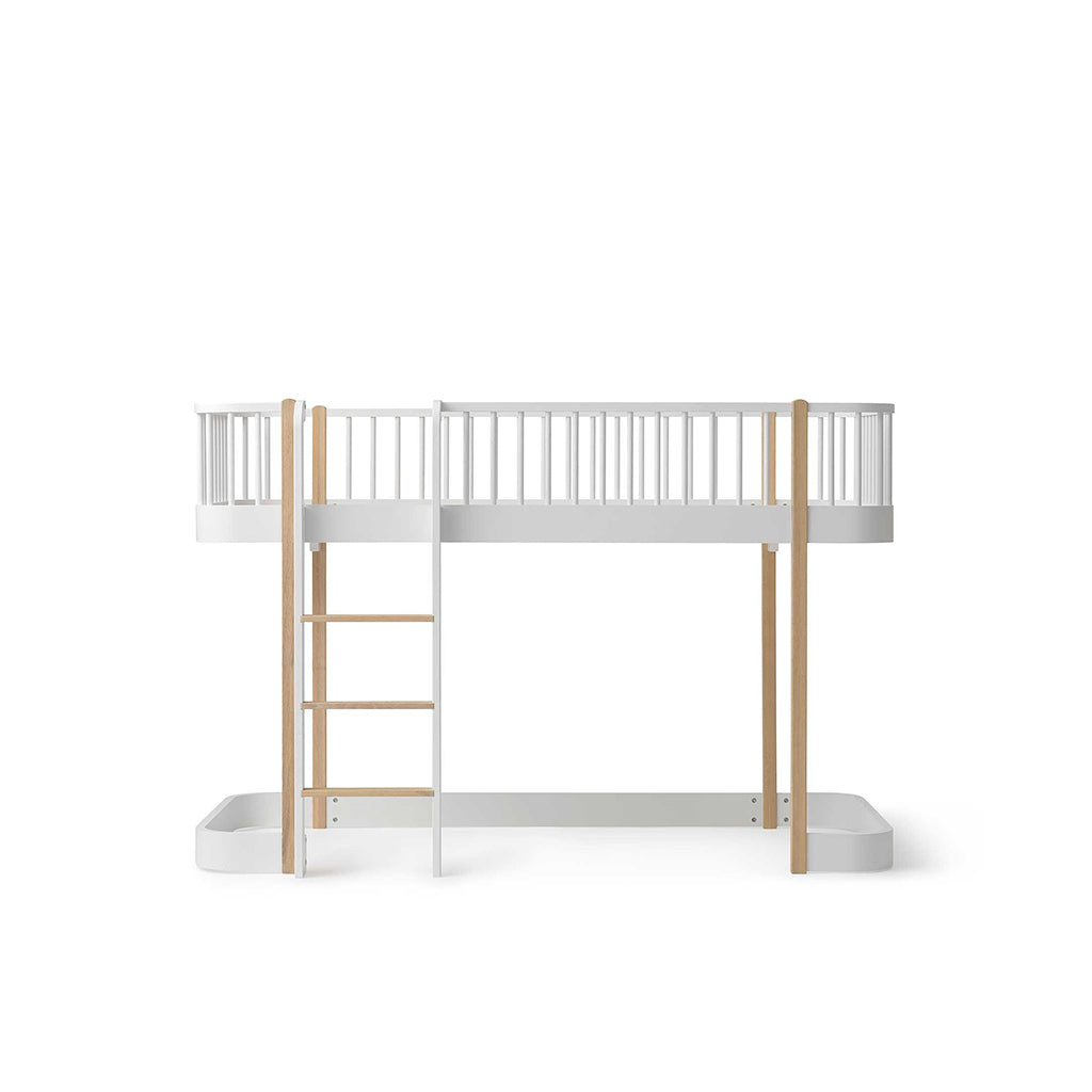 Oliver Furniture, Wood Original, Half-High Bed - White/Oak