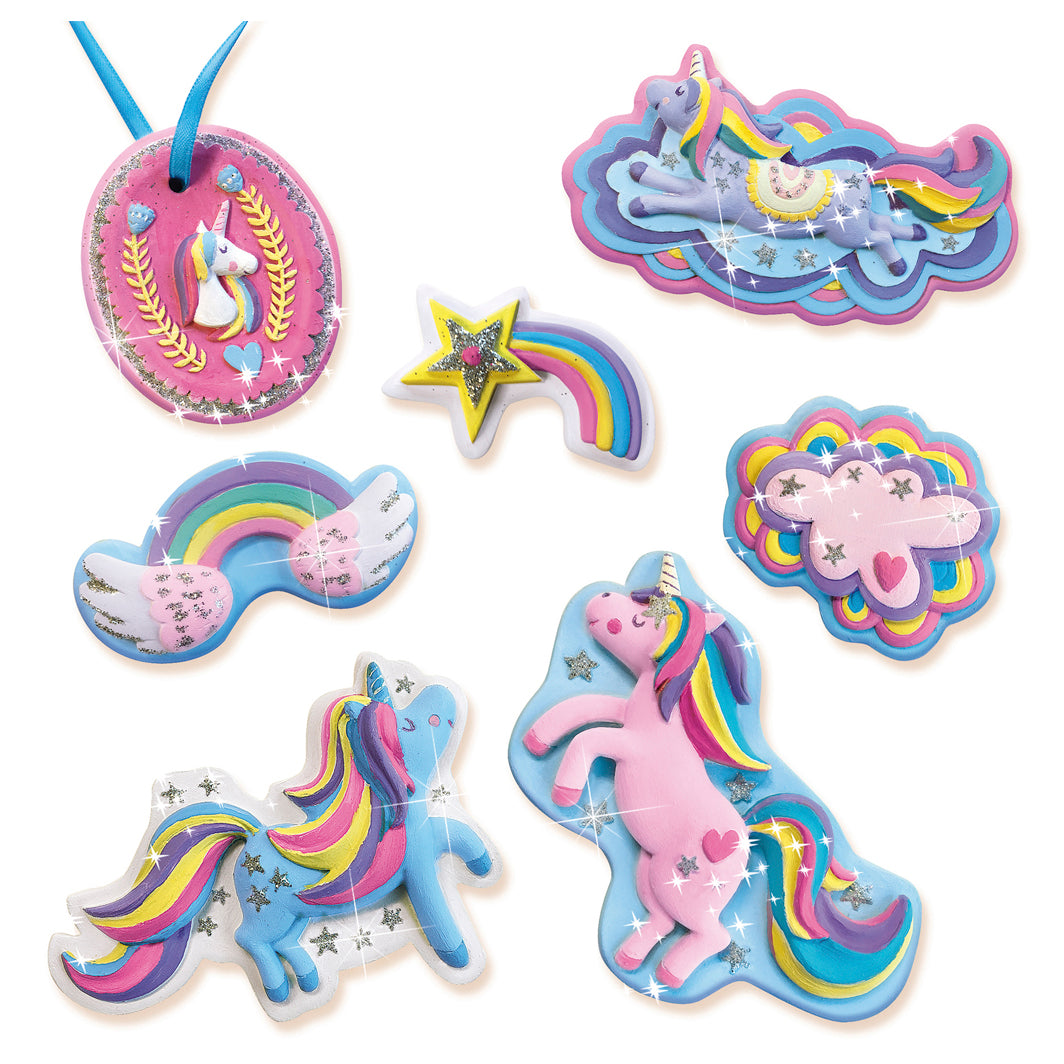 SES Creative Creative Kit, Cast and Paint – Unicorns in Plaster