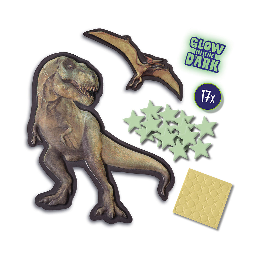 SES Creative Glow-in-the-Dark T-Rex and Pterosaur
