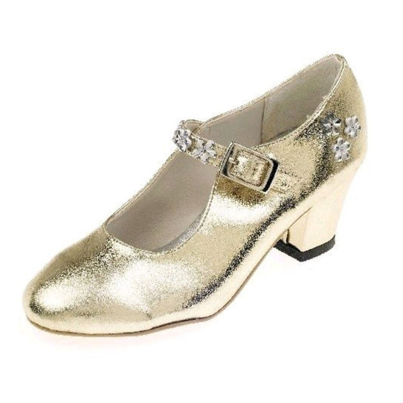 Princess Shoes in Shimmering Gold, Sizes 27-34