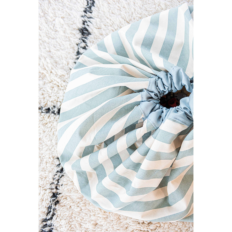 Play&Go 2-in-1 Play Mat, Stripes Green