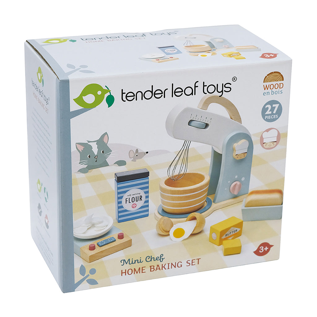 Tender Leaf Wooden Play Mixer Set