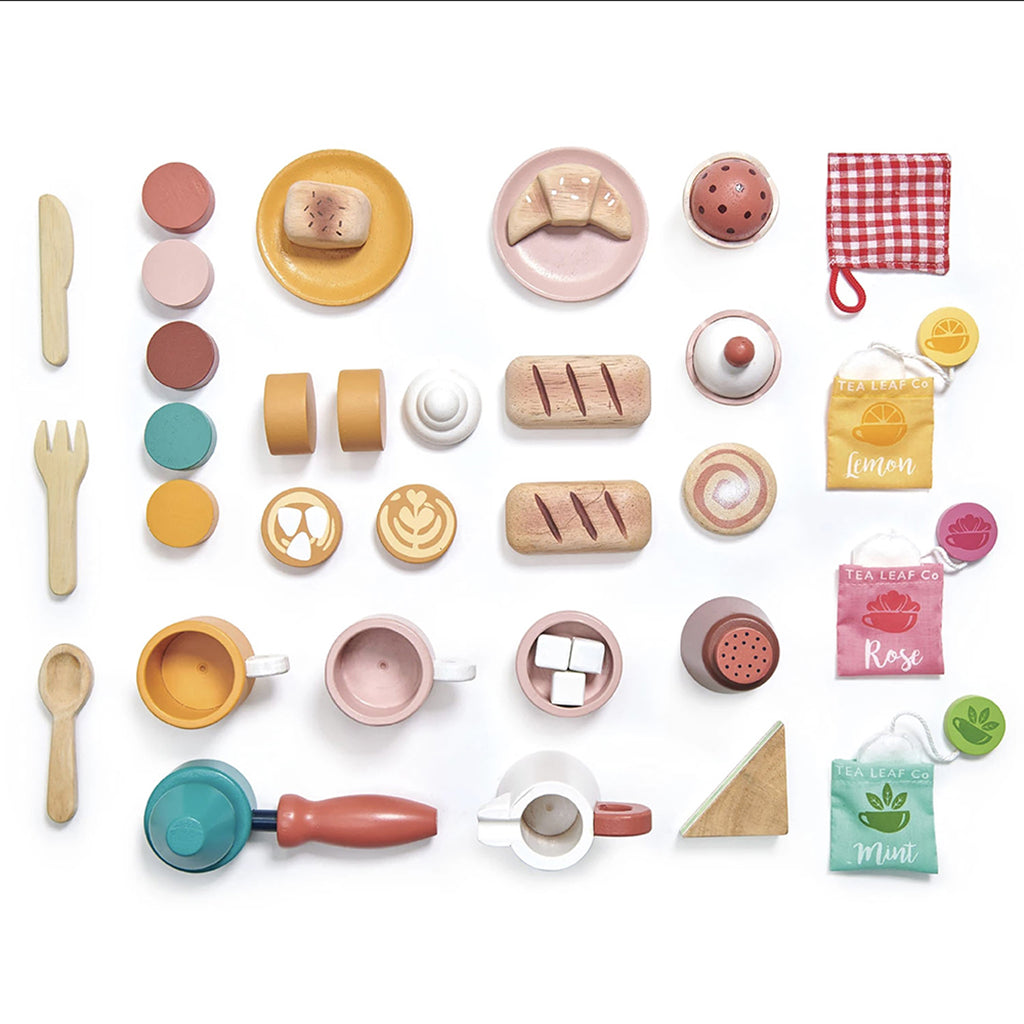 Tender Leaf Wooden Play Food - Café Set