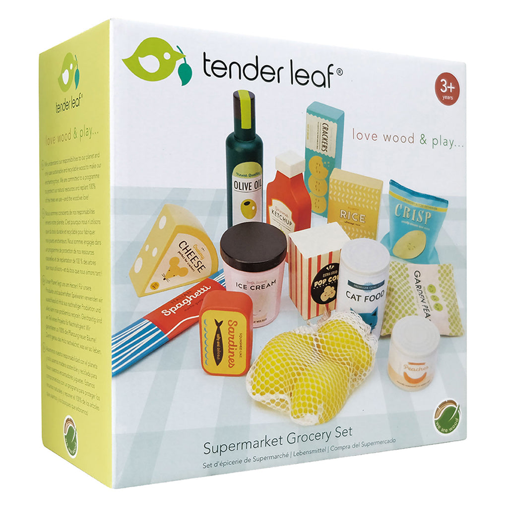 Tender Leaf, Wooden Play Food - Groceries