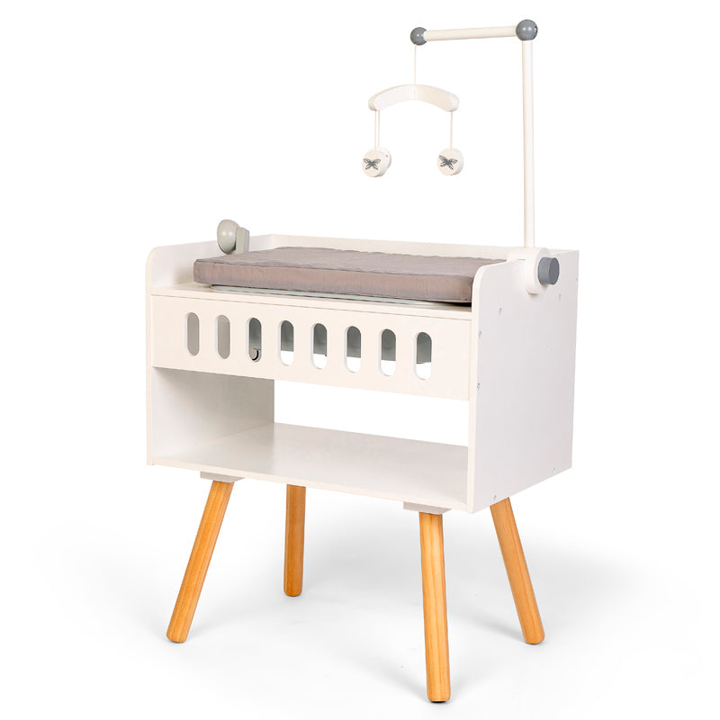 By Astrup Doll Accessories, Wooden Changing Table with Built-In Bathtub