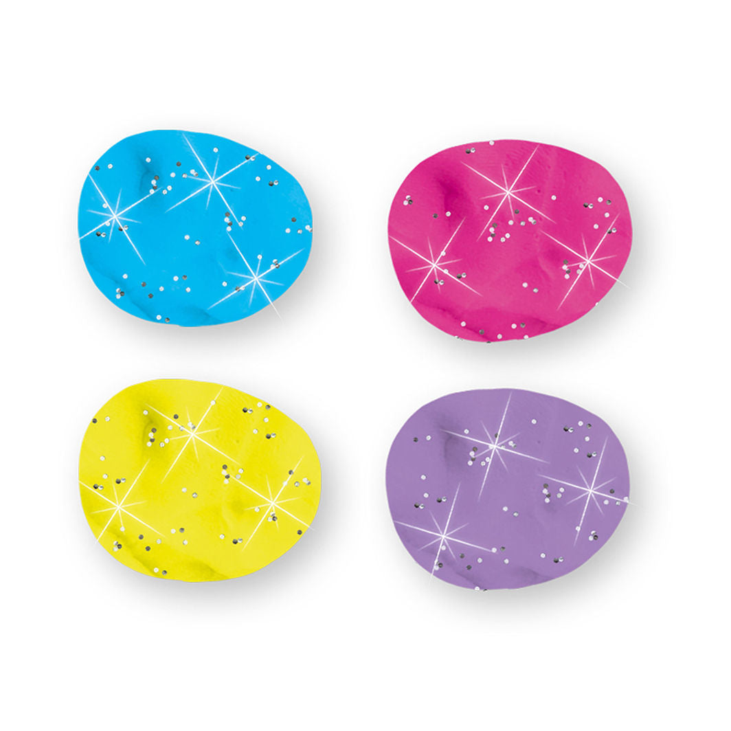 SES Creative Modeling Clay, Silky-Soft Glitter 4x90g