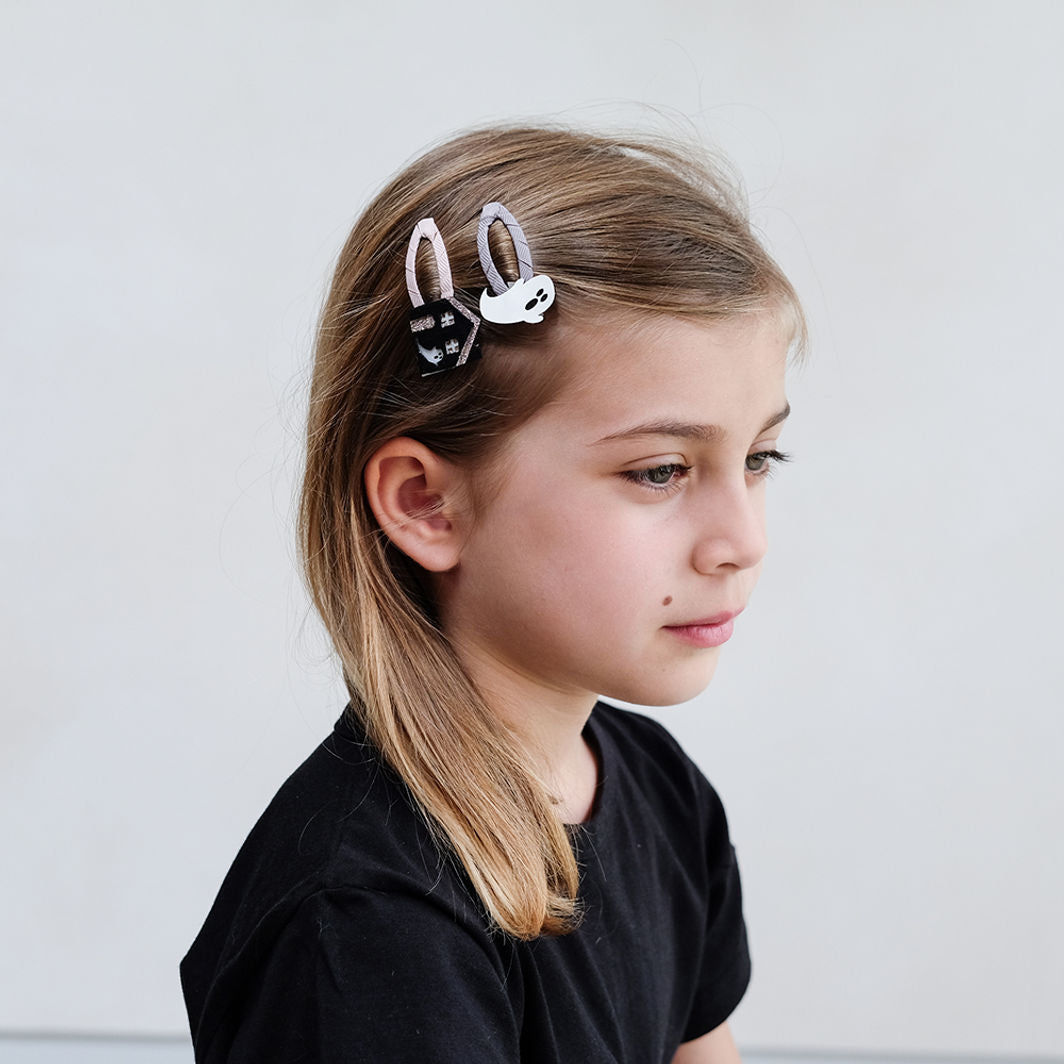 Mimi & Lula - 4 Hair Clips - Haunted House Halloween