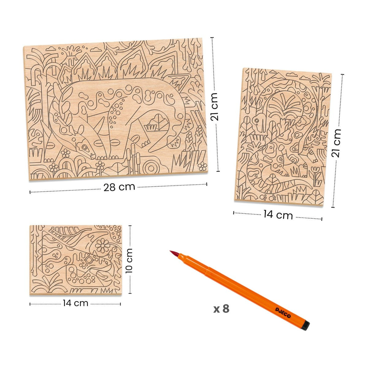 Djeco Creative Colouring, Dino