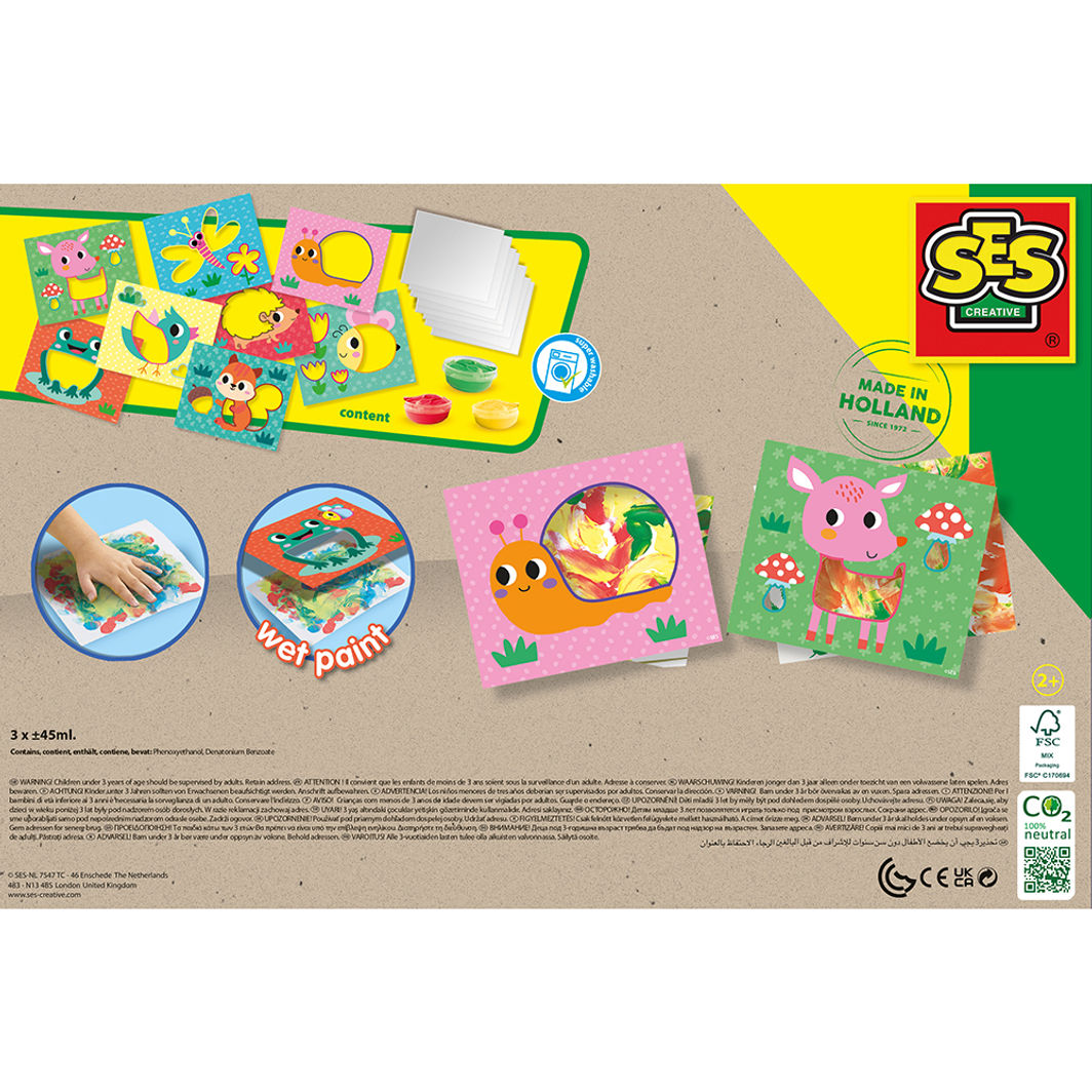 SES Creative ECO Finger Paint Set on Card