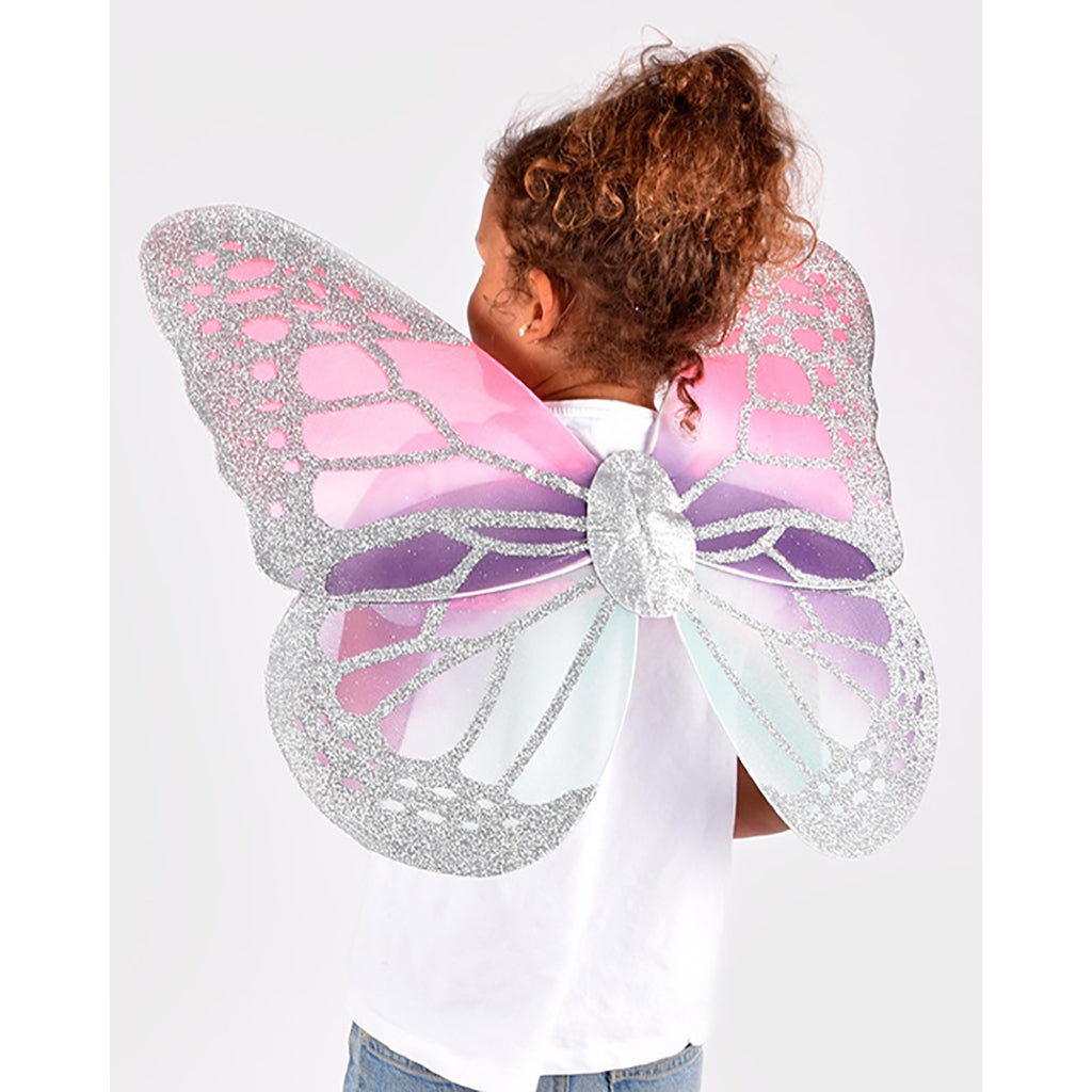 Den goda fen Dress-Up Costume, Butterfly Wings - Megaglitter