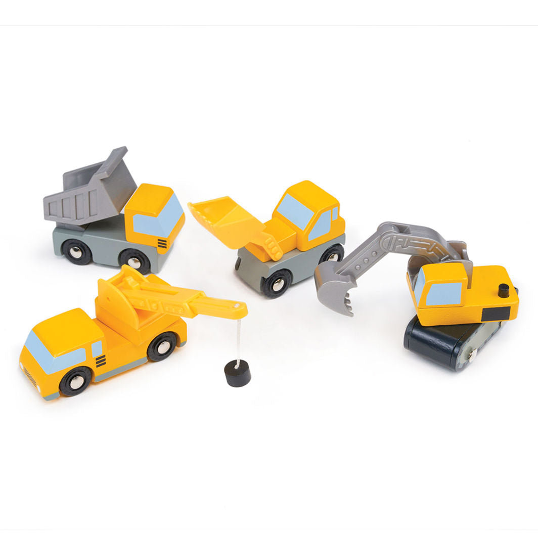Mentari, Wooden Toy Cars – Work Vehicles