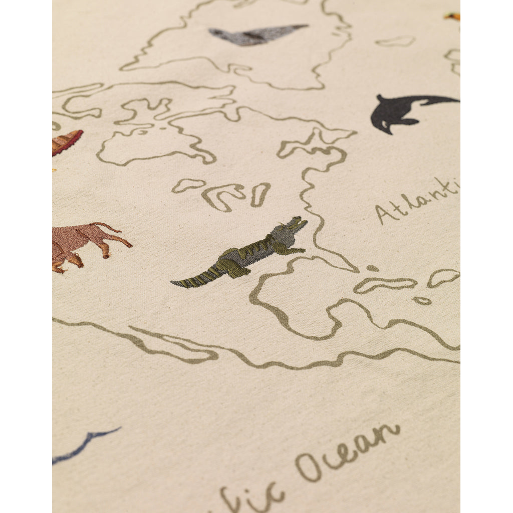 ferm Living Wall Hanging/Textile Art, The World - Off-White