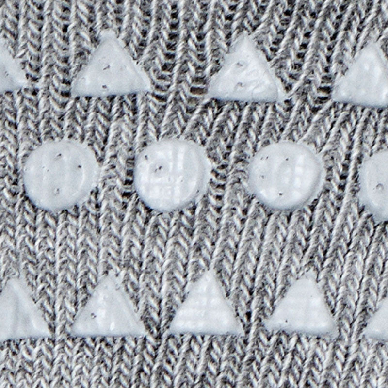 GoBabyGo Non-Slip Socks with Rubber Dots, Grey Melange