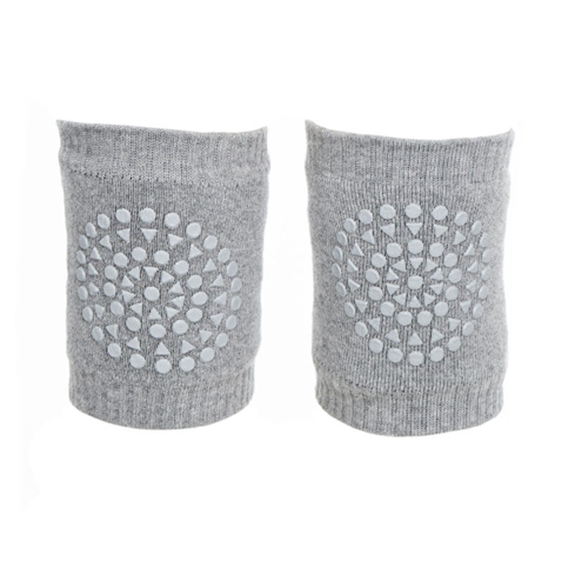 GoBabyGo knæbeskyttere m. gummidutter, grey melange