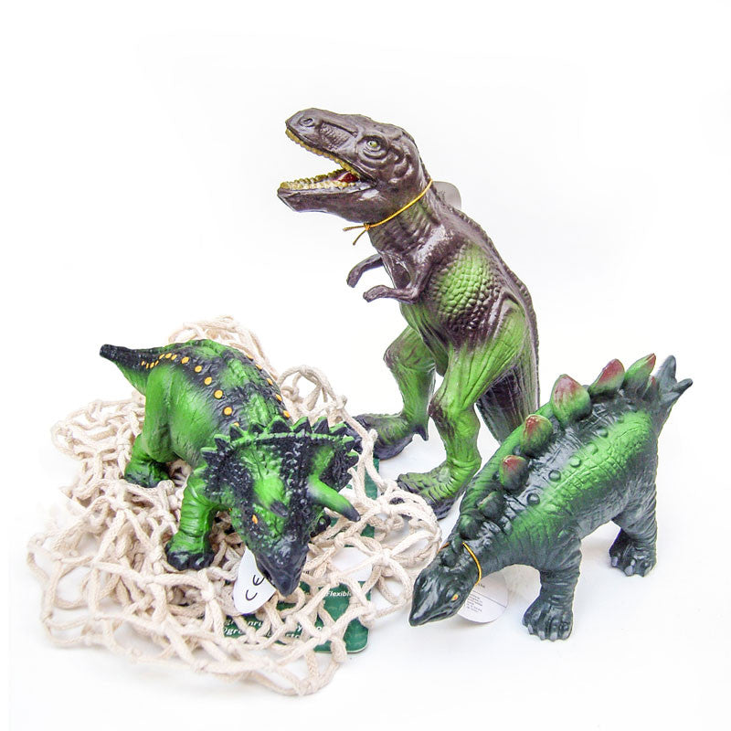 Green Rubber Toys Natural Rubber Animals, Dino