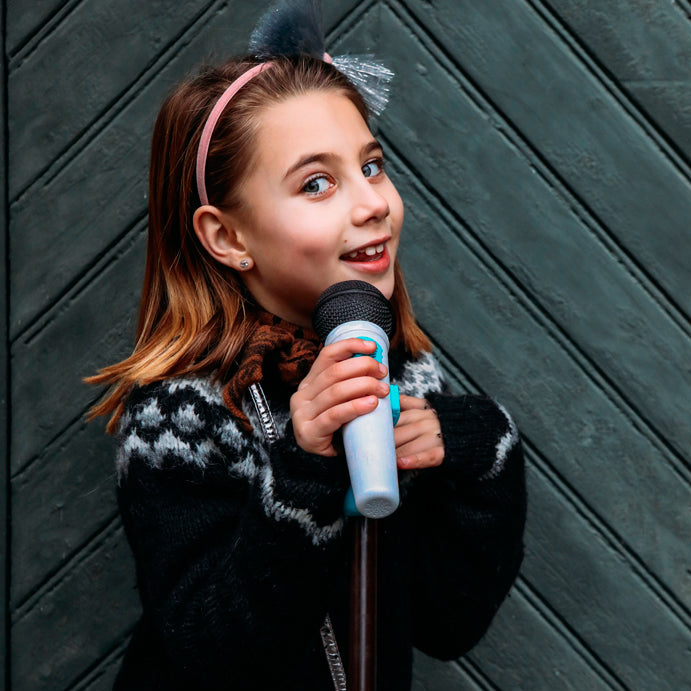 B Toys Microphone with Stand and Light Show