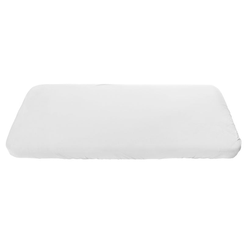 Sebra Junior Fitted Sheet, Organic - White