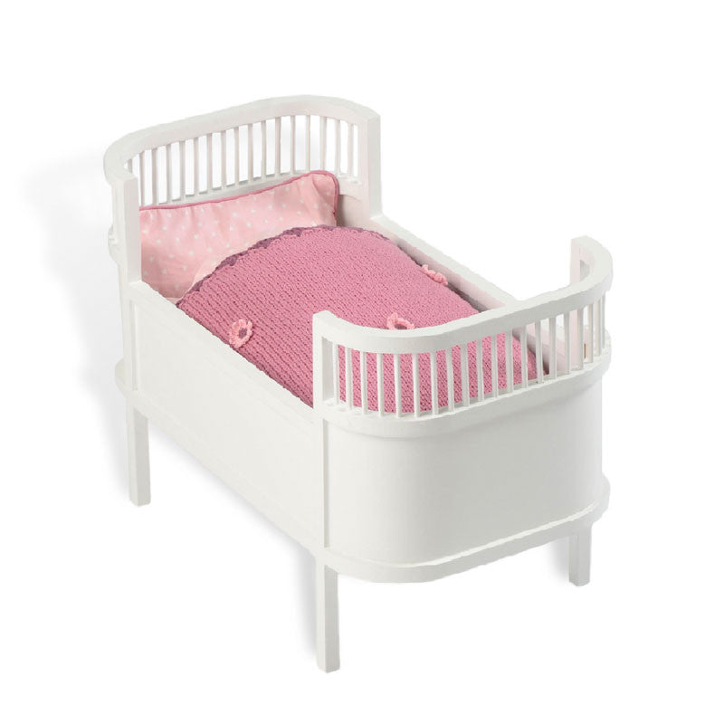 Smallstuff Doll Bed "Rosaline" in Wood, White