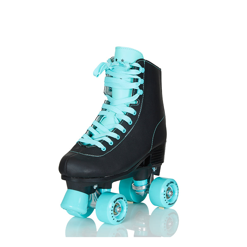 Supreme Rollers, Side-by-Side Roller Skates, Del Rey Black – Sizes 31–42