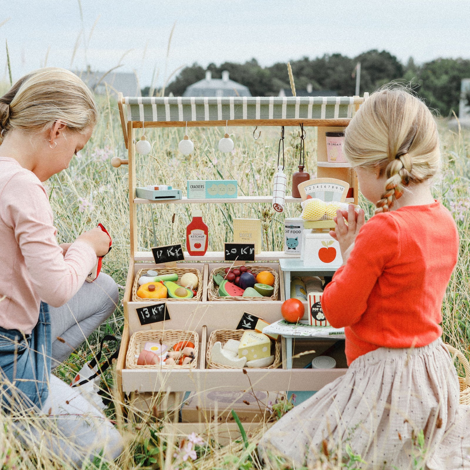 Tender Leaf Wooden Market Stall