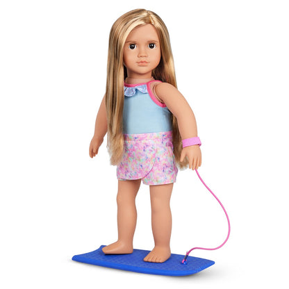 Our Generation Doll Ivana with Surfboard - 46 cm