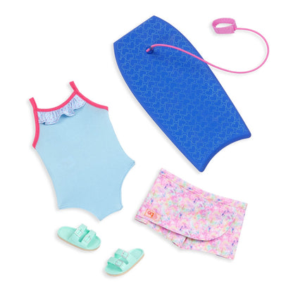 Our Generation Doll Ivana with Surfboard - 46 cm