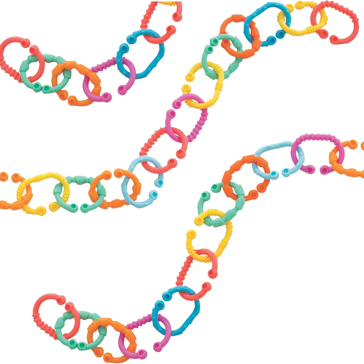 Playgro Lopy Links, Toy Hanging Rings - Set of 24