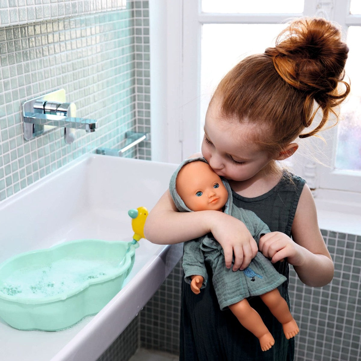 Djeco Pomea Bath Doll, Prune