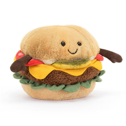 Jellycat Plush, Amuseable Burger - 11 cm