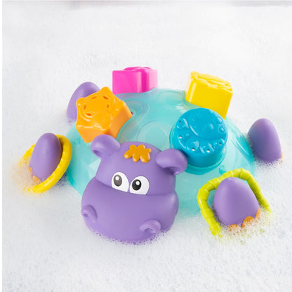Playgro Bath Toy, Floating Hippo - Shapes