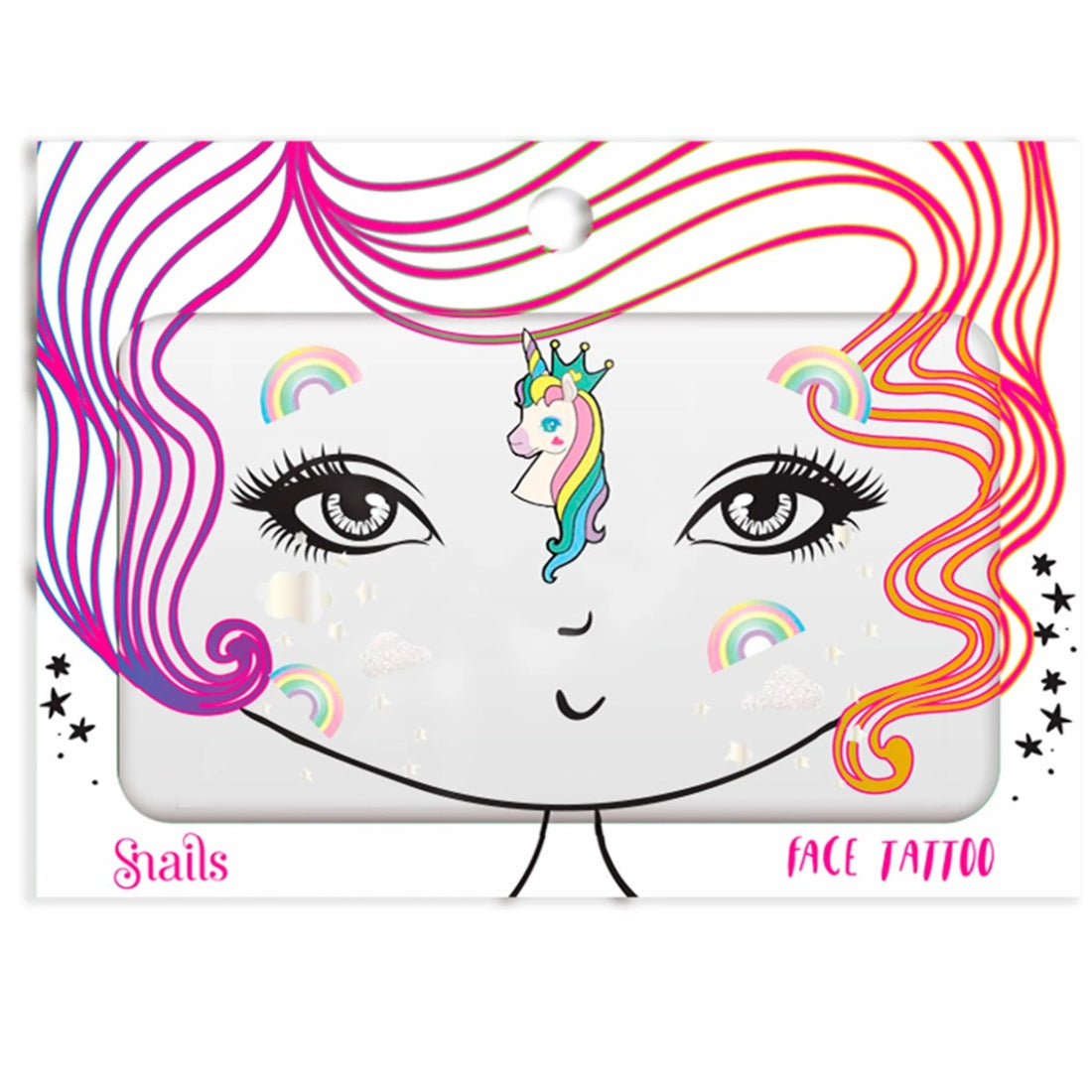 Snails Face Tattoo, Unicorn