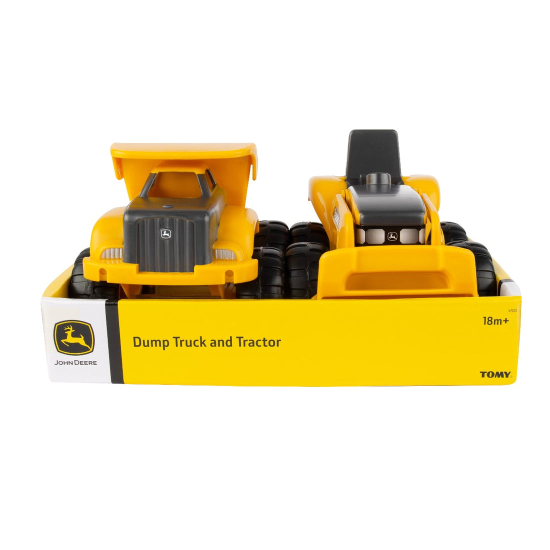 John Deere, Dump Truck and Tractor, Yellow – For children aged 18 months and up