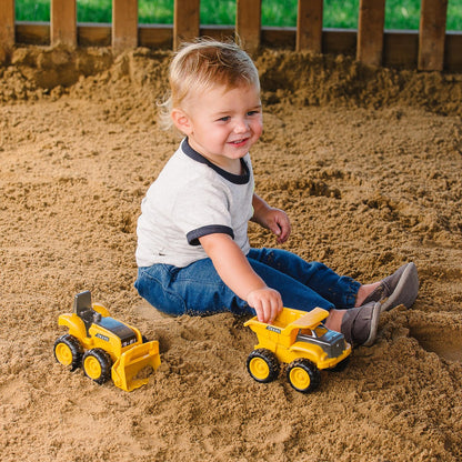 John Deere, Dump Truck and Tractor, Yellow – For children aged 18 months and up