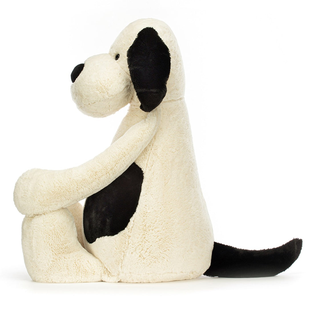 Jellycat Plush, Bashful Dog, Cream/Black, Extra Large Dog - 108 cm