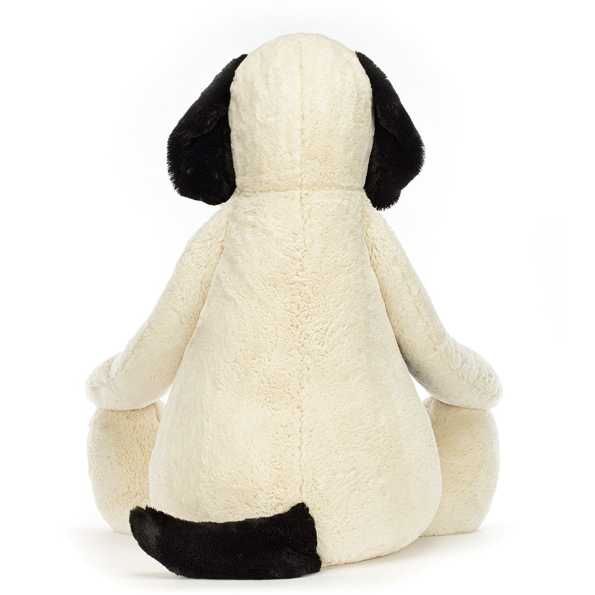 Jellycat Plush, Bashful Dog, Cream/Black, Extra Large Dog - 108 cm