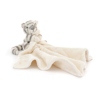 Jellycat Plush, Bashful Comfort Blanket - Snow Tiger