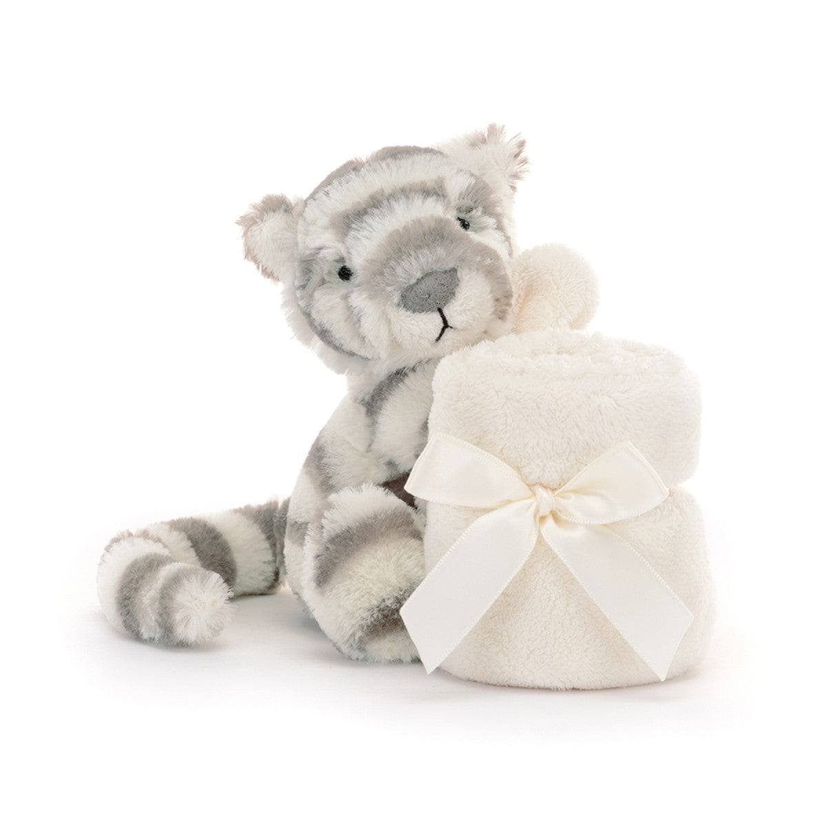 Jellycat Plush, Bashful Comfort Blanket - Snow Tiger