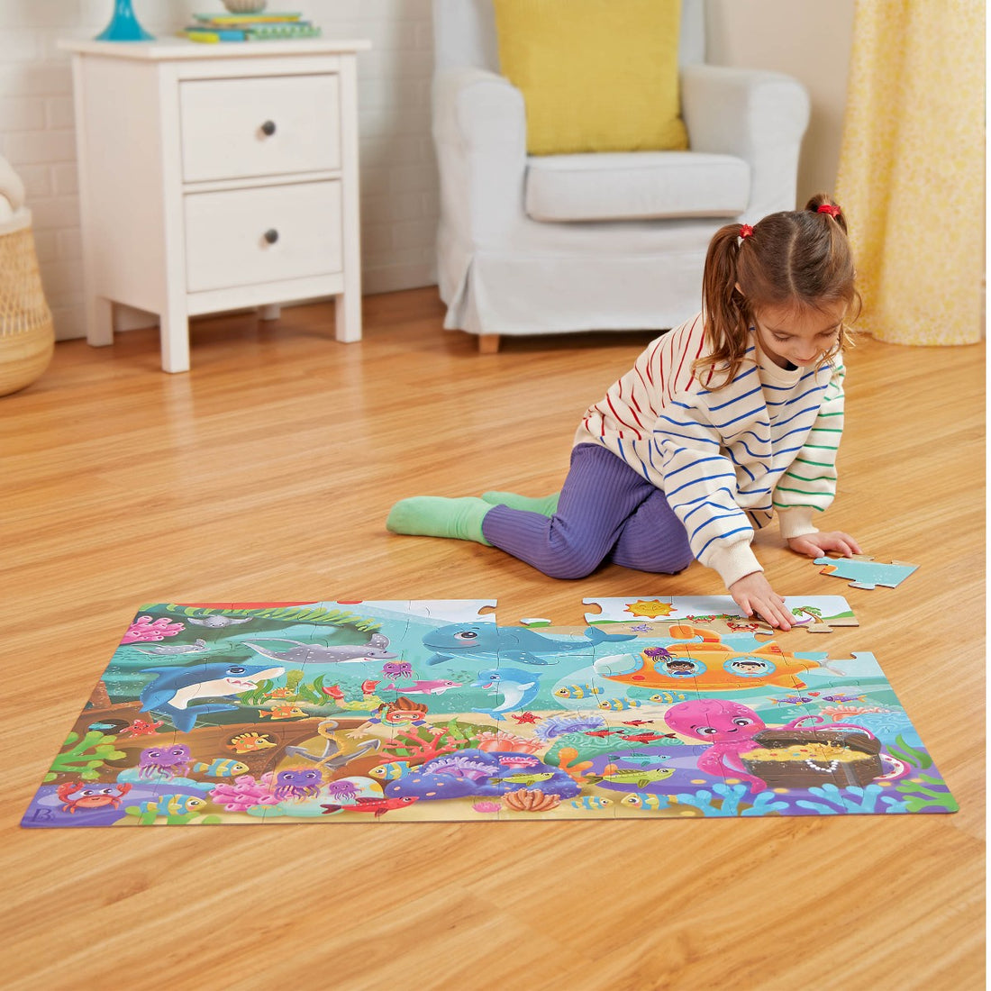 B Toys Floor Puzzle, Under the Sea