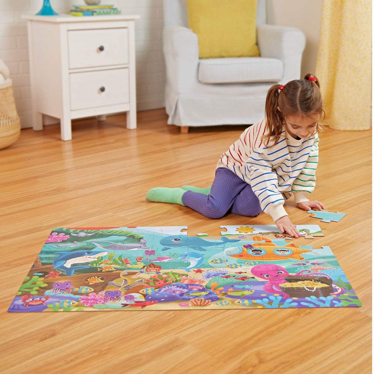 B Toys Floor Puzzle, Under the Sea