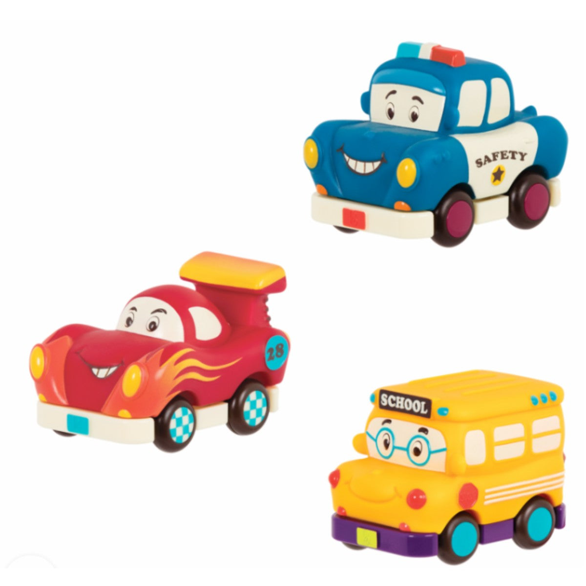 B Toys Mini Pull-Back Cars