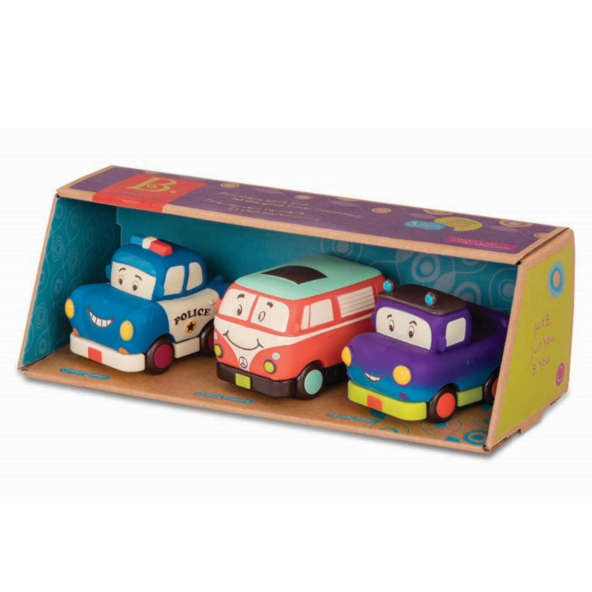 B Toys Mini Pull-Back Cars