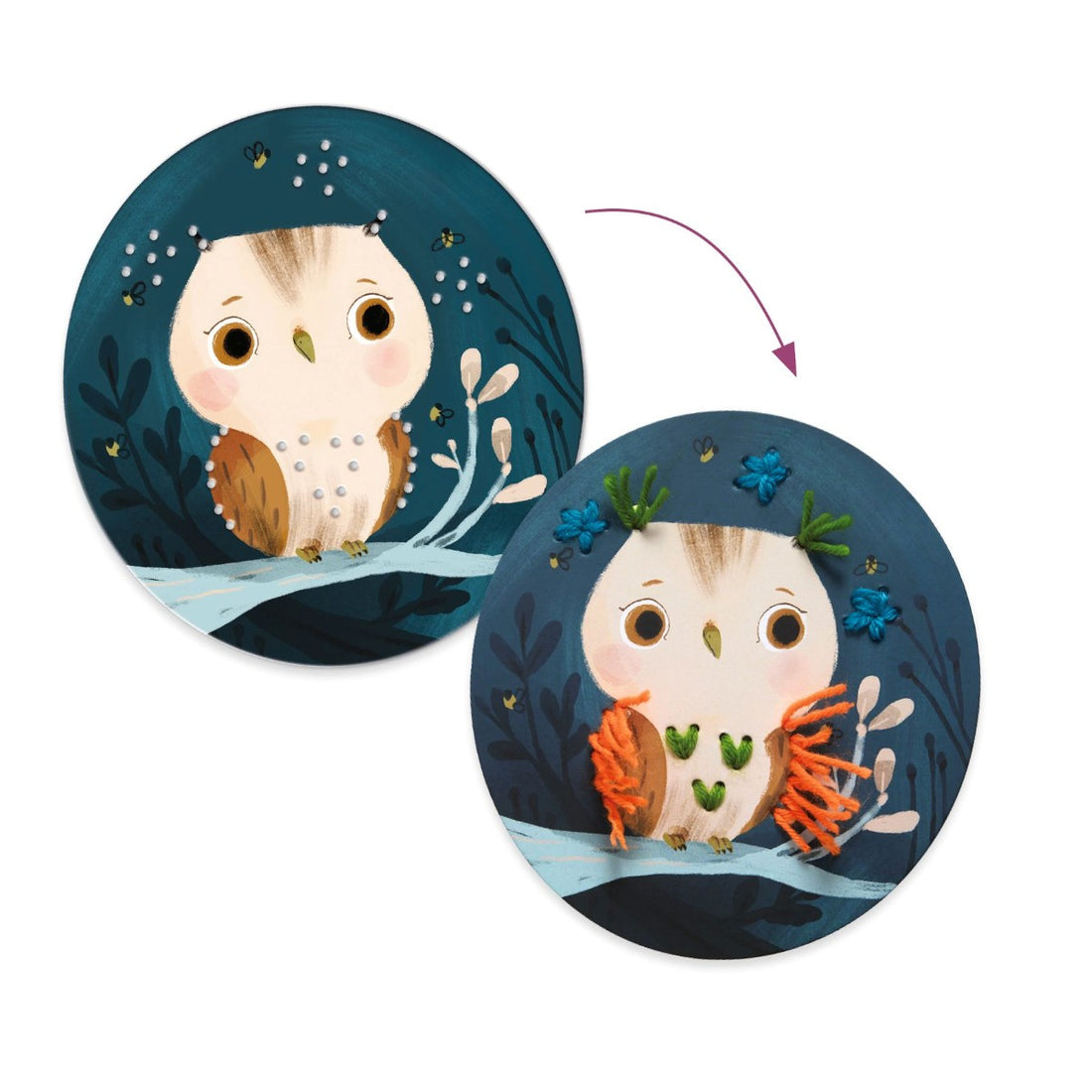 Djeco Sewing Cards with Needle and Thread