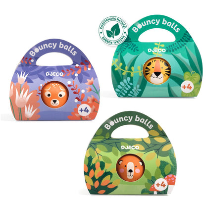 Djeco Bouncy Ball, Wild - Assorted Varieties