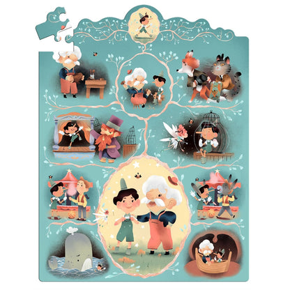Djeco Puzzle, Story Puzzle, Pinocchio - 54 Pieces