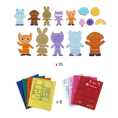 Djeco DIY Magnets, Funky Family